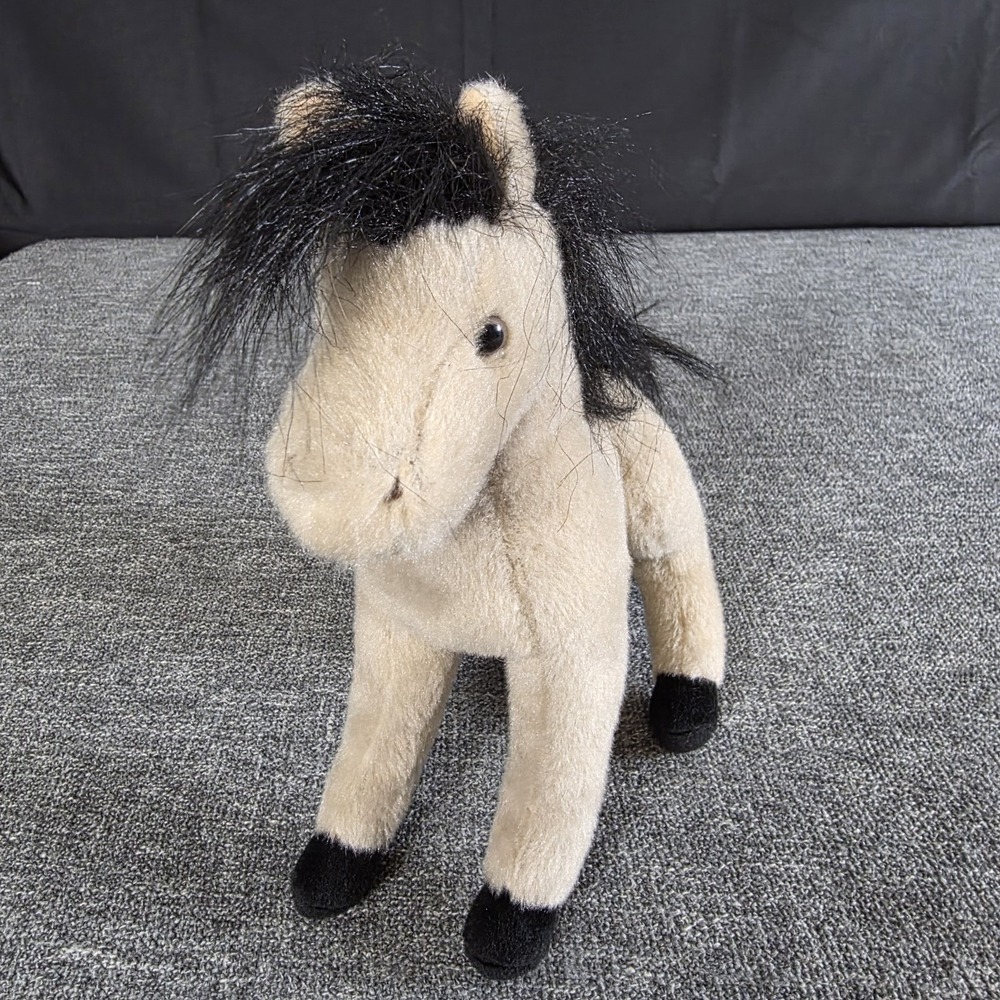 Douglas Buckie Buckskin Horse Mini Soft Plush Stuffed Animal Toy Tan Black 8"